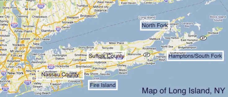 Map of Long Island - The Long Island Local