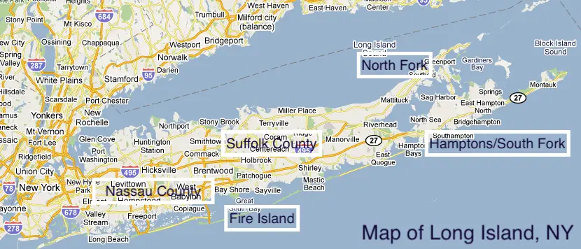 Map Of Long Island The Long Island Local