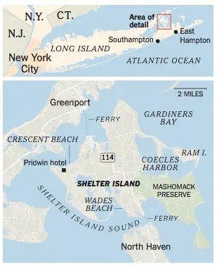 Shelter Island Map