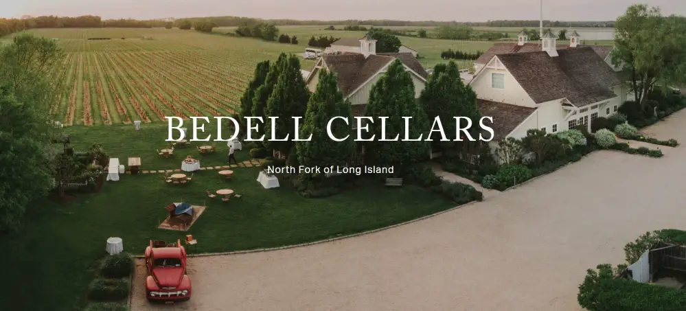Bedell Cellars aerial