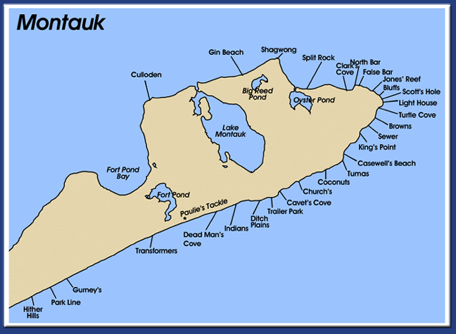 Map of Montauk