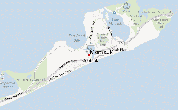 Map of Montauk